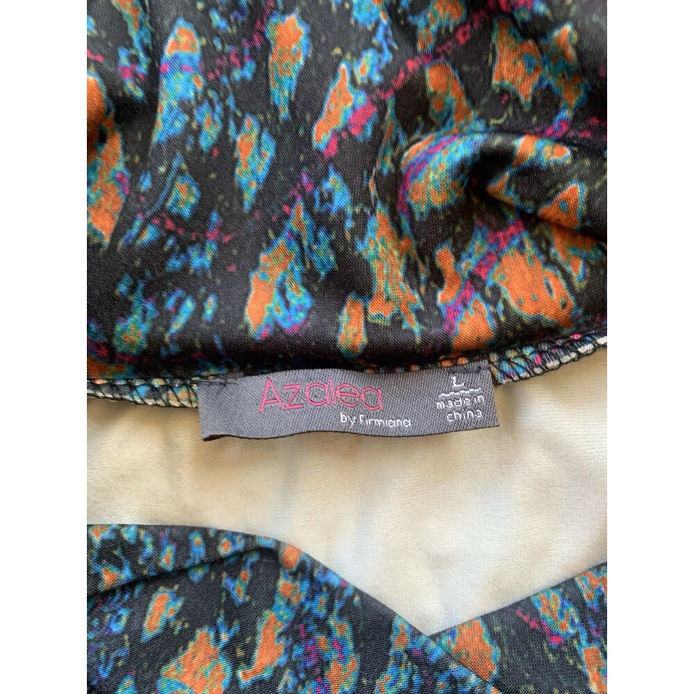 Azalea by Firmiana Woman’s Floral Crossover Neck Blouse-SIZE L - Picture 5 of 5